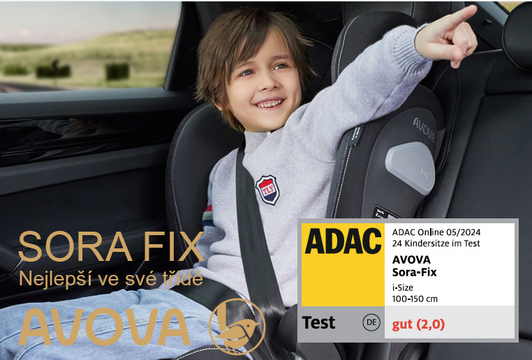 Dětská autosedačka Avova Sora-Fix vítěz testu ADAC